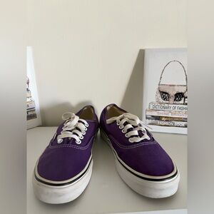 Vans Classic Purple and White Sneakers